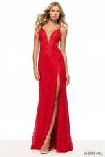 Sherri Hill Hot Fix Lace Prom Dress 57744