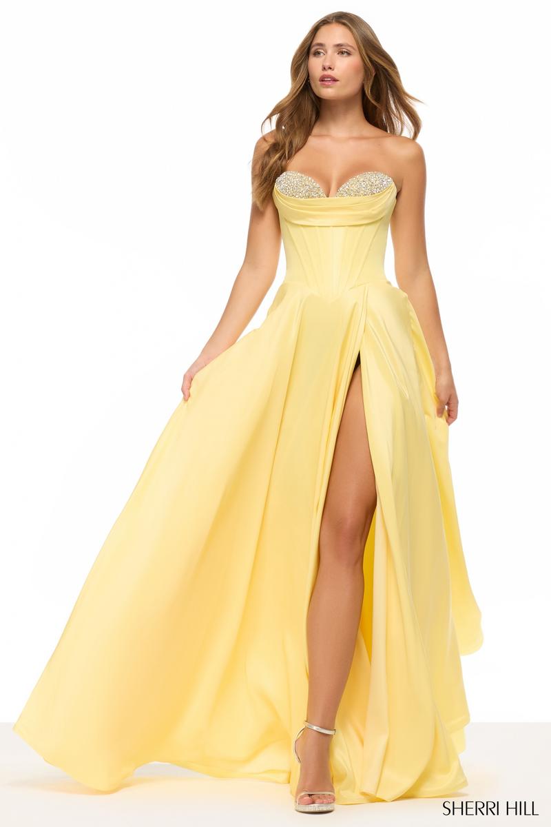 Sherri Hill Embellished Corset Prom Dress 57747