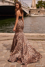 Sherri Hill Cheetah Print Fitted Prom Dress 57767