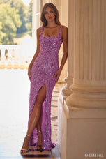 Sherri Hill Sequin Open Back Prom Dress 57770