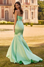 Sherri Hill Satin Mermaid Prom Dress 57773