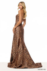 Sherri Hill Strapless Cheetah Print Prom Dress 57774