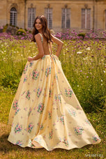 Sherri Hill Floral Print Ball Gown Dress 57783