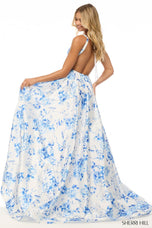 Sherri Hill A-Line Floral Print Prom Dress 57789