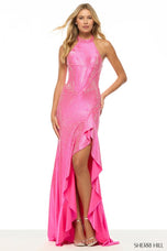 Sherri Hill Corset Halter Hot Stone Prom Dress 57790