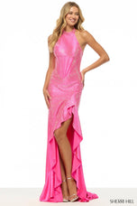 Sherri Hill Corset Halter Hot Stone Prom Dress 57790