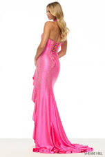 Sherri Hill Corset Halter Hot Stone Prom Dress 57790