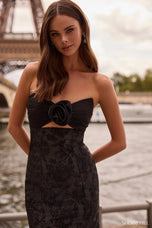 Sherri Hill Strapless Brocade Prom Dress 57792