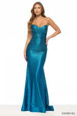 Sherri Hill Strapless Hot Fix Prom Dress 57794