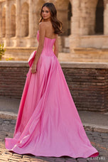 Sherri Hill Taffeta Corset Bow Prom Dress 57813