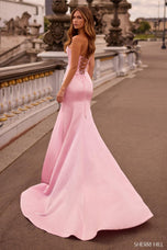 Sherri Hill Satin Corset Prom Dress 57814