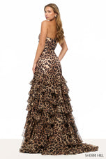 Sherri Hill Mermaid Cheetah Print Dress 57825