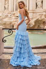 Sherri Hill Chiffon Ruffle Prom Dress 57827