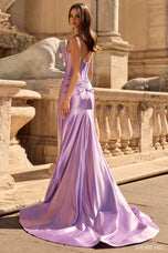 Sherri Hill Strapless Satin Corset Prom Dress 57836