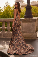 Sherri Hill Cheetah Print Mermaid Prom Dress 57841