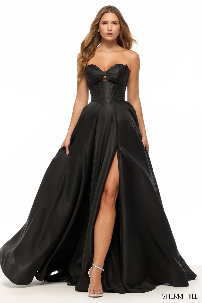 Sherri Hill Keyhole Corset Prom Dress 57893