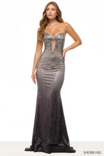 Sherri Hill Strapless Hot Fix Prom Dress 57902