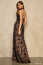 Sherri Hill Lace Halter Corset Prom Dress 57920