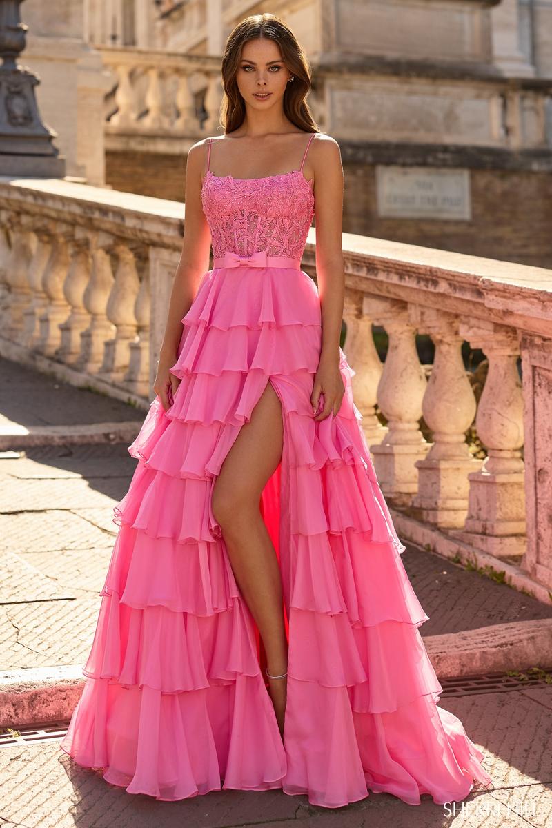 Sherri Hill Lace Corset Prom Dress 57922