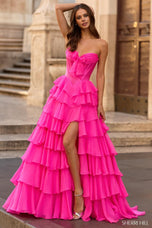 Sherri Hill Ruffle Corset Prom Dress 57923