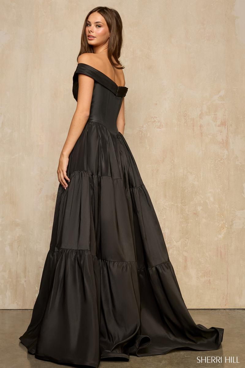 Sherri Hill Taffeta Corset Prom Dress 57945