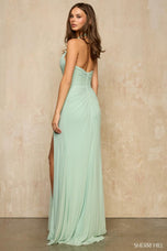 Sherri Hill Ruched Halter Prom Dress 57950
