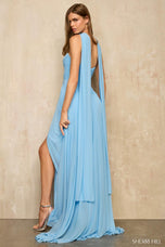 Sherri Hill Ruched Strapless Prom Dress 57967