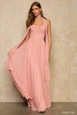 Sherri Hill Ruched Chiffon Prom Dress 57978