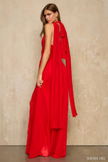 Sherri Hill Halter Mesh Prom Dress 57979