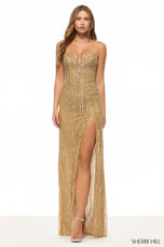 Sherri Hill Strapless Beaded Prom Dress 67132