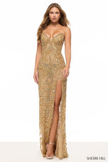 Sherri Hill Strapless Beaded Prom Dress 67134