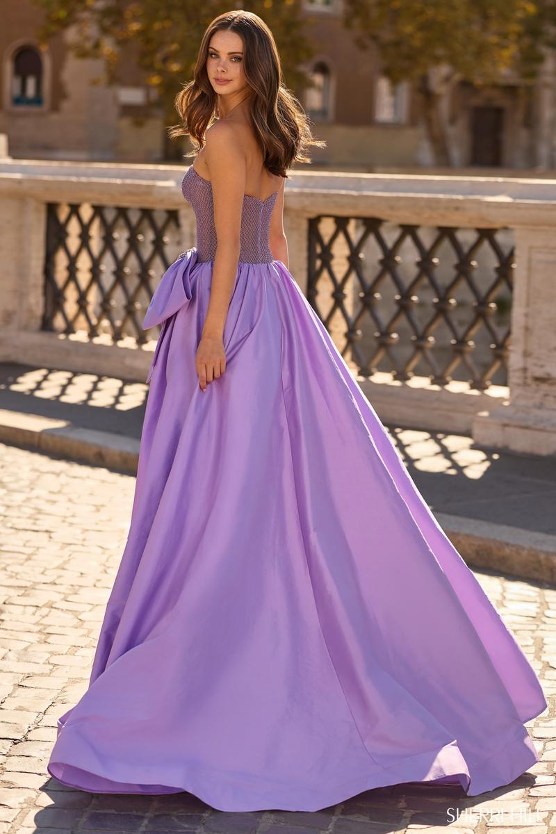 Sherri Hill Strapless Taffeta Pageant Dress 67170