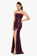 Blondie Nites "Annie" Sequin Lace Dress 5247BN