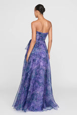 Theia Couture Strapless Long Evening Dress 88116063
