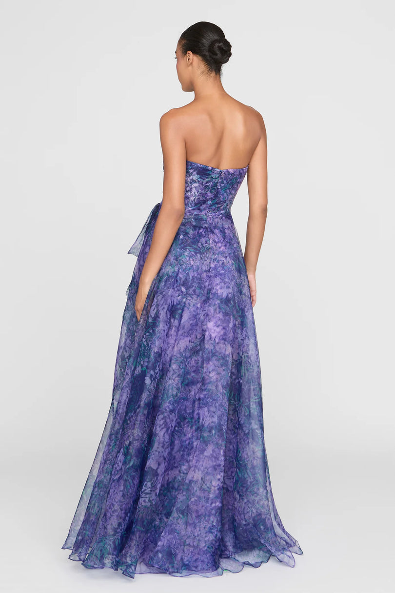 Theia Couture Strapless Long Evening Dress 88116063