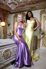 Sherri Hill Strapless Corset Mermaid Prom Dress 57626