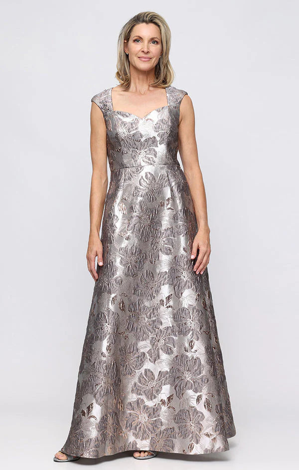 Alex Evening Jacquard Long Evening Dress 8181284 Alex Evening Jacquard Long Evening Dress 8181284