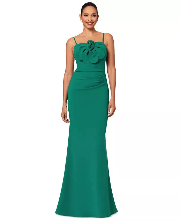 Betsy and Adam "Tina" 3D Flower Dress A26444 Betsy and Adam "Tina" 3D Flower Dress A26444