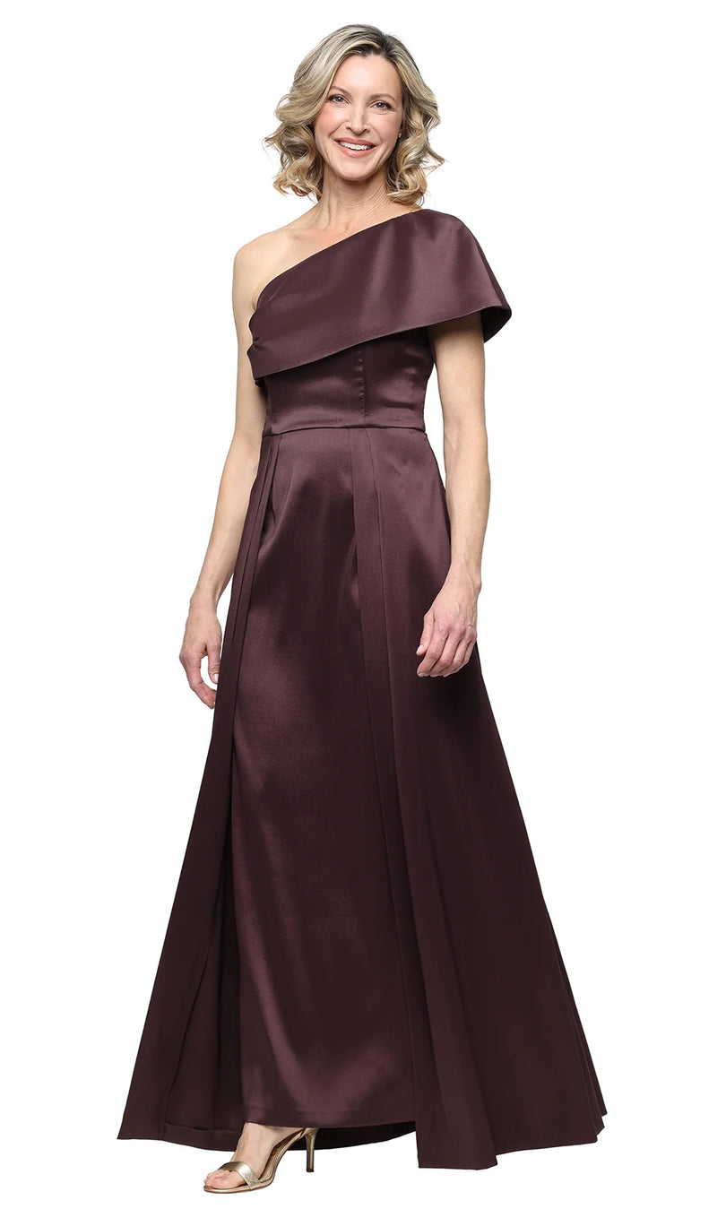 Alex Evening On Shoulder A-Line Gown 8138110