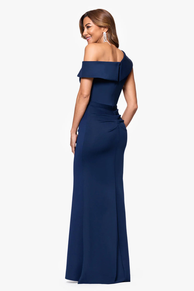 Xscape Evenings "Valerie" Scuba Ruffle Dress 6713X Xscape Evenings "Valerie" Scuba Ruffle Dress 6713X