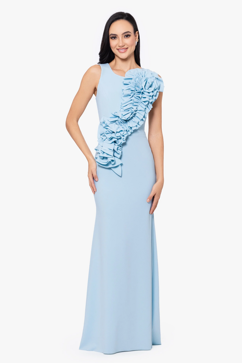 Betsy and Adam "Cece" 3D Flower Dress A26478 Betsy and Adam "Cece" 3D Flower Dress A26478