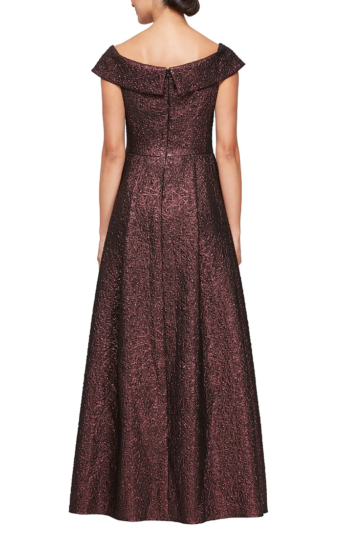Alex Evenings Stretch Jacquard Evening Gown 8157030 Alex Evenings Stretch Jacquard Evening Gown 8157030