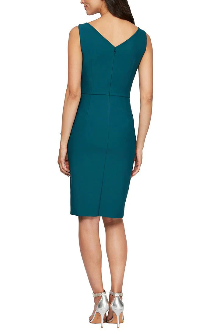 alex evenings compression dresses Alex Evenings Women's Contour Sheathe Long Dress - Black