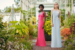 Sachin & Babi "Pryce" High Neck Column Gown