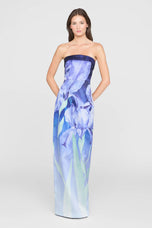 Theia Couture Strapless Mikado Long Evening Dress 88115664