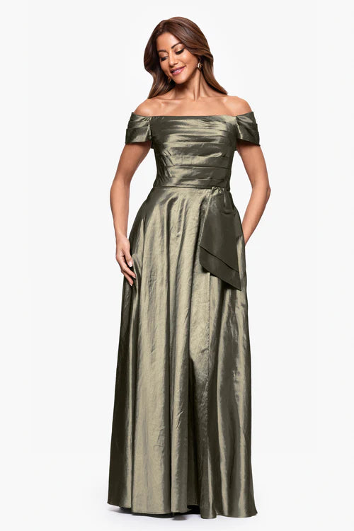 Xscape Evenings "Mildred" Taffeta Dress 6919X Xscape Evenings "Mildred" Taffeta Dress 6919X