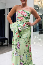 Gia Franco by Feriani Green Print Dress 12536