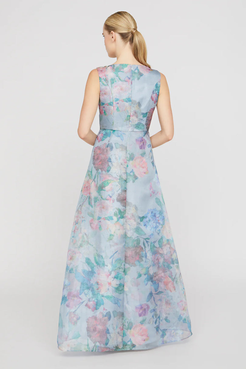 Kay Unger Floral Long Evening Gown 55115244