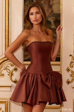 Sherri Hill Drop Waist Bow HoCo Dress 58175