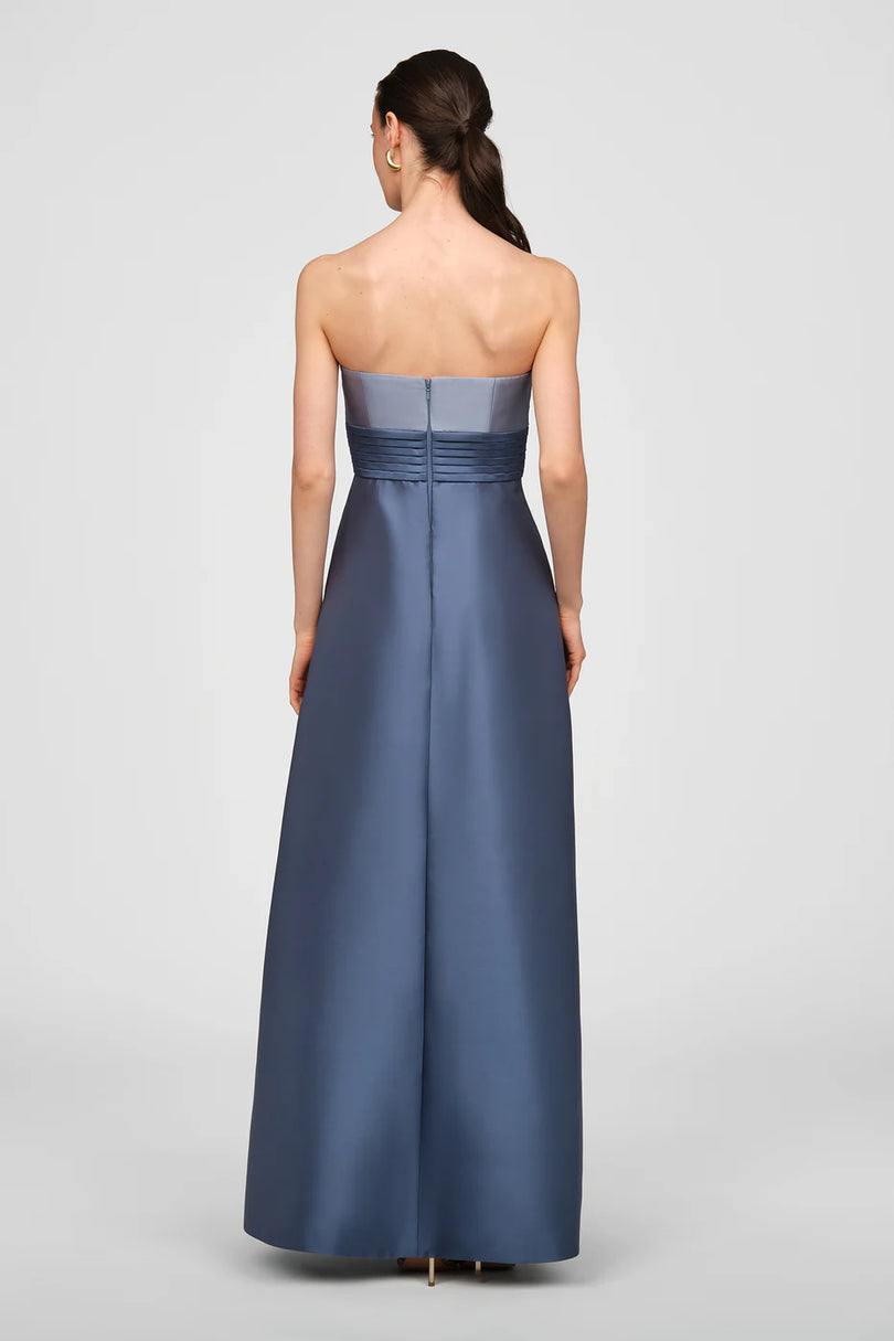Kay Unger Strapless Mikado Long Evening Dress 55116293